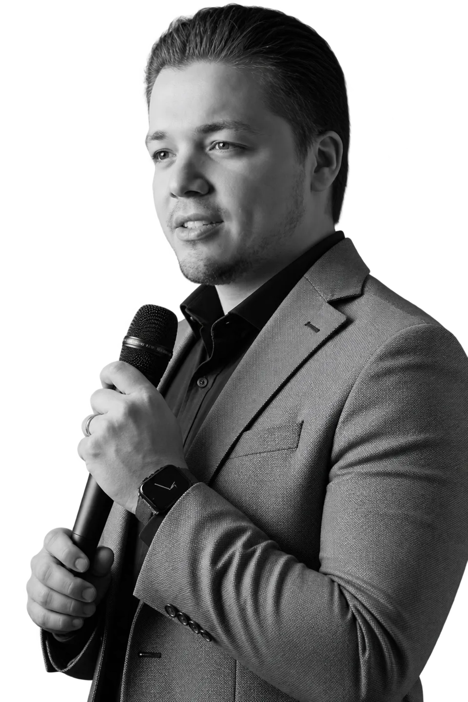Prof. Dr. Caio Pavani durante uma apresentação